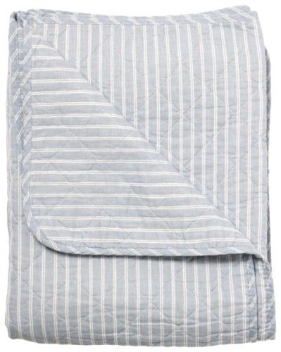 Pled Ethnic, double stripe-light blue, 140x180 cm