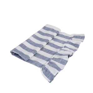 Bieżnik Ida, stripe blue/white 50x150cm