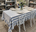 Obrus Ida, stripe blue/white 150x250cm