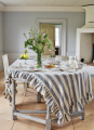 Obrus Ida, stripe blue/white 150x250cm