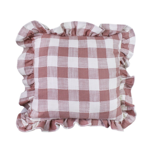 Poszewka Ida, check pink/white 45x45cm