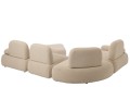 Sofa modułowa Set Of 5 Modular Sofa Olivia Plywood/Fabric Ecru