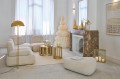 Sofa modułowa Set Of 5 Modular Sofa Olivia Plywood/Fabric Ecru