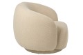 Fotel obrotowy Lounge Chair Swivelling Plywood/Fabric Ecru