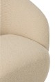 Fotel obrotowy Lounge Chair Swivelling Plywood/Fabric Ecru