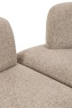 Sofa modułowa Set Of 5 Modular Sofa Olivia Plywood/Fabric Brown/Ecru