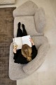 Sofa modułowa Set Of 5 Modular Sofa Olivia Plywood/Fabric Brown/Ecru