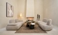 Sofa modułowa Set Of 5 Modular Sofa Olivia Plywood/Fabric Brown/Ecru