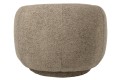 Fotel obrotowy Lounge Chair Swivelling Plywood/Fabric Brown/Ecru