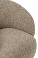 Fotel obrotowy Lounge Chair Swivelling Plywood/Fabric Brown/Ecru