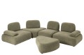 Sofa modułowa Modular Sofa Olivia Plywood/Fabric Green