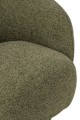 Fotel obrotowy Lounge Chair Swivelling Plywood/Fabric Green