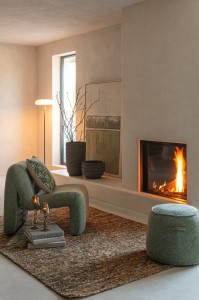 Pufa Alex Plywood/Fabric Green