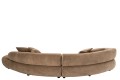 Sofa modułowa 4 Seater Sofa + 4 Cushions Plywood/Fabric Taupe