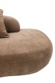 Sofa modułowa 4 Seater Sofa + 4 Cushions Plywood/Fabric Taupe