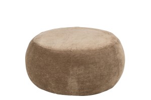 Pufa Round Plywood/Fabric Taupe 