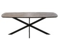 Stół Ray Recycled Wood Dark Brown/Black