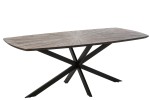 Stół Ray Recycled Wood Dark Brown/Black