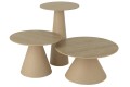Zestaw stolików Cone Iron Ecru/Beige