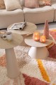Zestaw stolików Cone Iron Ecru/Beige