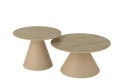 Zestaw stolików Cone Iron Ecru/Beige