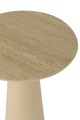 Stolik kawowy Column Cone Iron Ecru/Beige