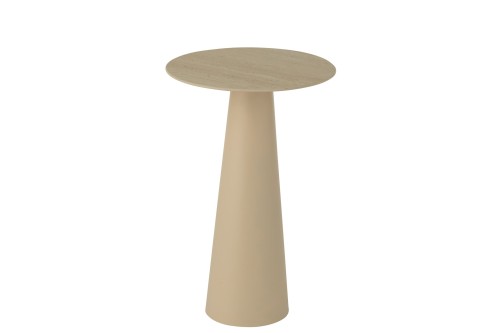 Stolik kawowy Column Cone Iron Ecru/Beige