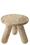 Stolik marmurowy Round Marble Beige