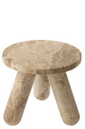 Stolik marmurowy Round Marble Beige