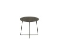 Stolik kawowy Round Teak Wood/Metal Black