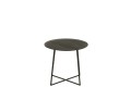 Stolik kawowy Round Teak Wood/Metal Black