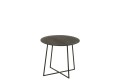 Stolik kawowy Round Teak Wood/Metal Black