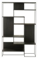 Regał Modern Teak Wood/Metal Black
