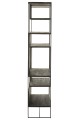Regał Modern Teak Wood/Metal Black