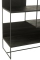 Regał Modern Teak Wood/Metal Black