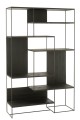 Regał Modern Teak Wood/Metal Black