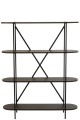 Regał Oval Mdf/Metal Dark Brown