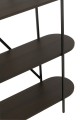 Regał Oval Mdf/Metal Dark Brown