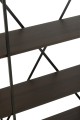 Regał Oval Mdf/Metal Dark Brown