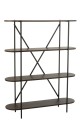 Regał Oval Mdf/Metal Dark Brown