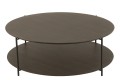 Stolik kawowy Round Mdf/Metal Dark Brown Large