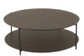 Stolik kawowy Round Mdf/Metal Dark Brown Large