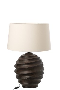 Lampa stołowa Aluminium Brown