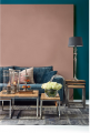 Sofa Kendall Sofa 3,5 Seater, velvet, petrol