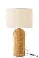Lampa stołowa Cylinder Metal Natural/Ecru Small