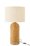 Lampa stołowa Cylinder Metal Natural/Ecru Small