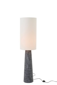 Lampa podłogowa Ava Fibreglass Black/White Medium