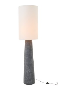 Lampa podłogowa Ava Fibreglass Black/White Large