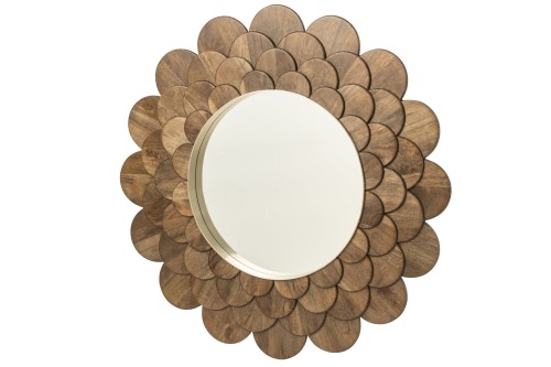 Lustro Flowers Mango Wood Dark Brown