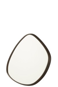 Lustro Abstract Mirror/Mdf Dark Brown Small